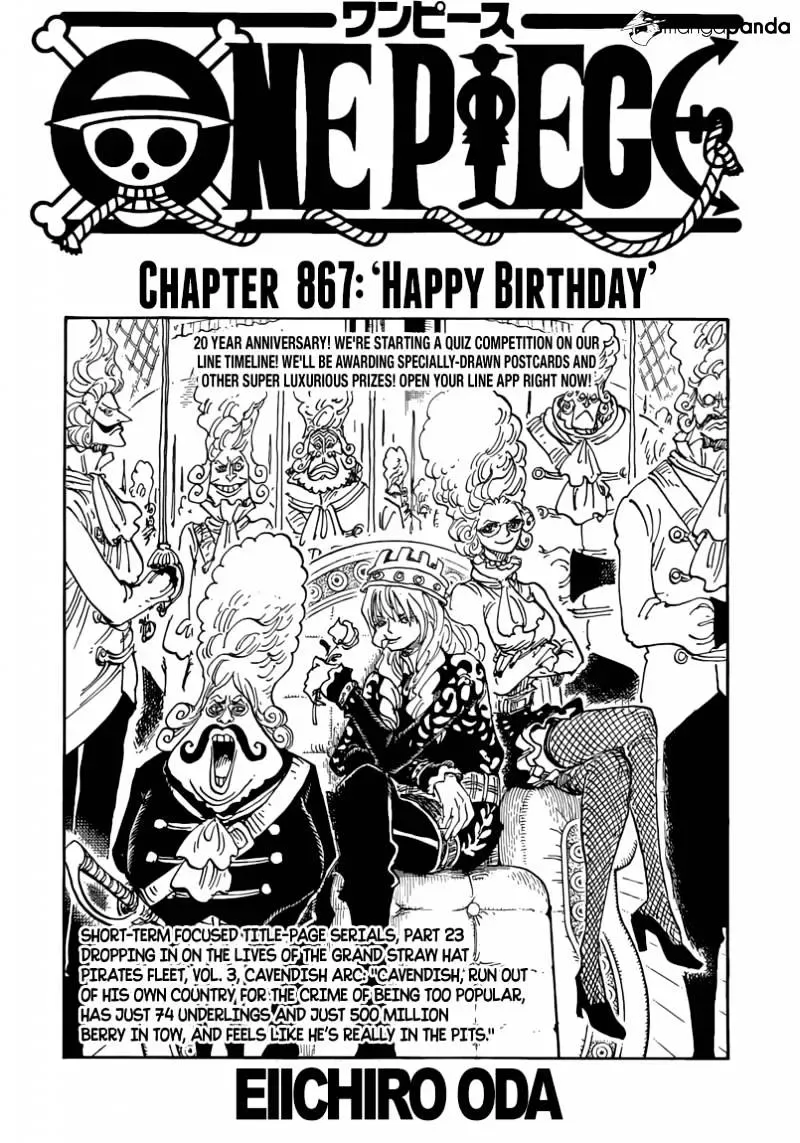 One Piece Chapter 866.99 page 1