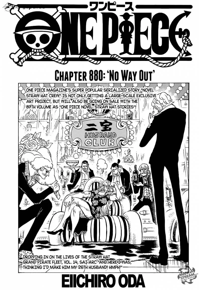 One Piece Chapter 880 page 1