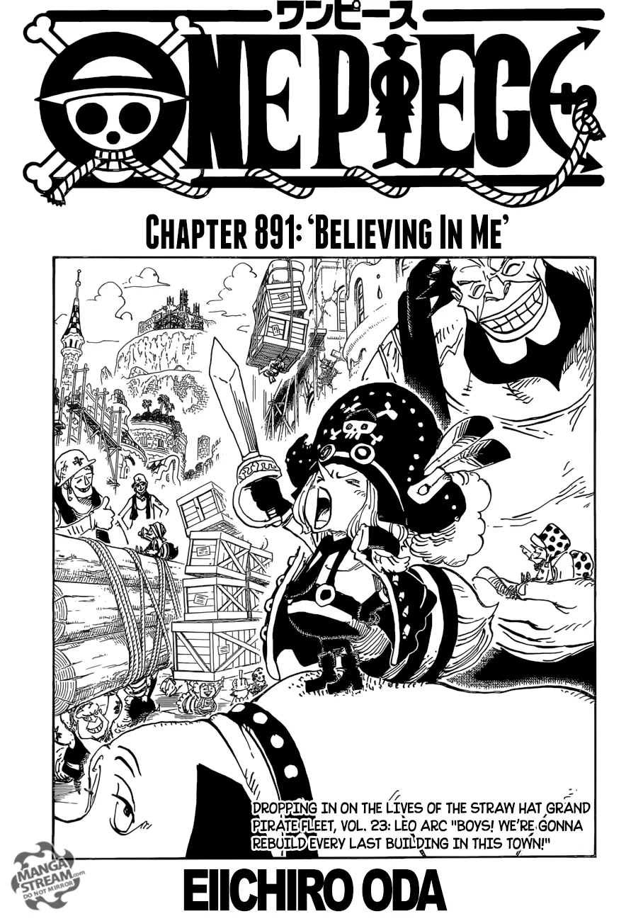 One Piece Chapter 891 page 1