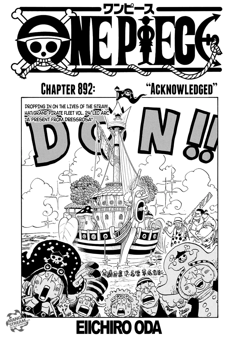 One Piece Chapter 892 page 1