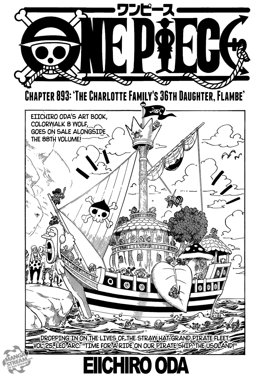 One Piece Chapter 893 page 1