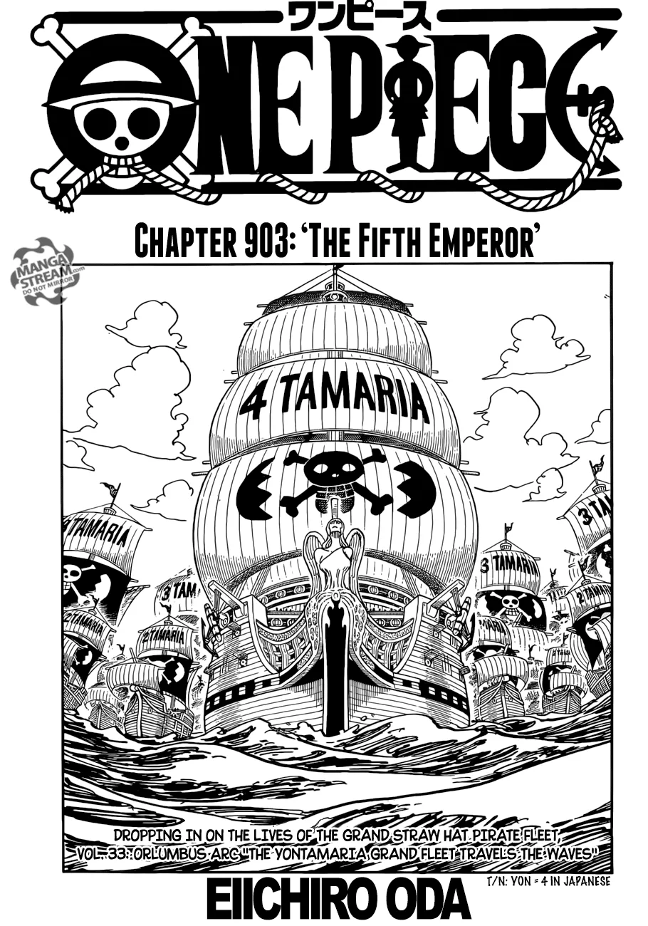 One Piece Chapter 903 page 1