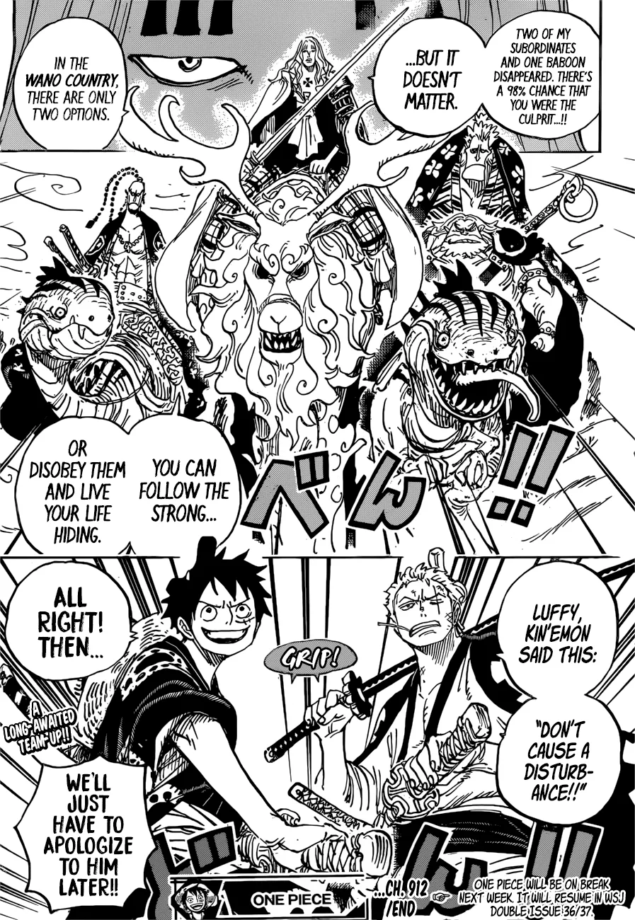 One Piece Chapter 912 page 19