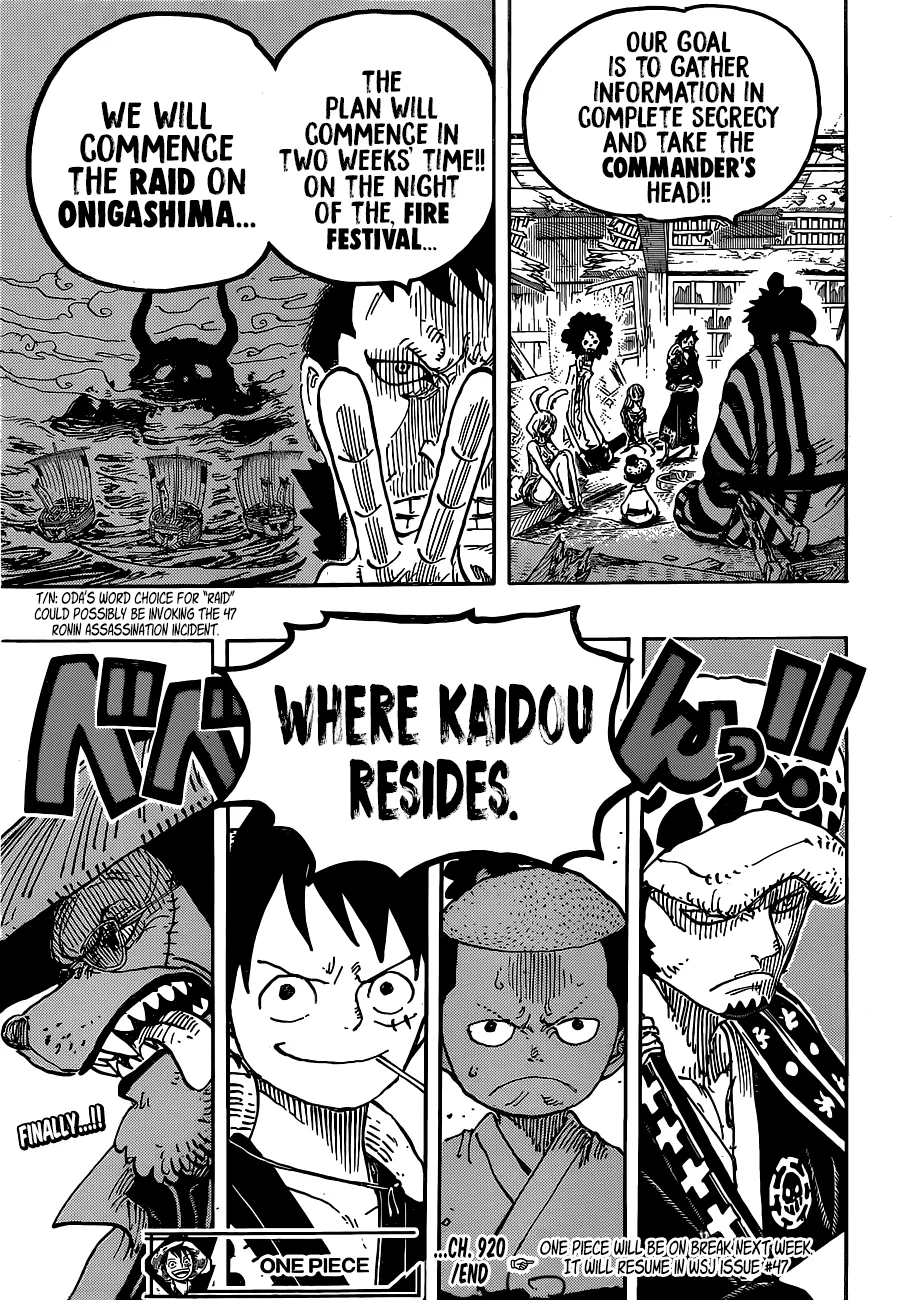 One Piece Chapter 920 page 17
