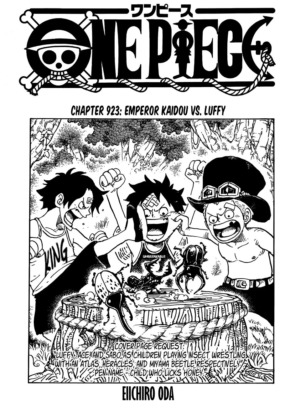 One Piece Chapter 923 page 1