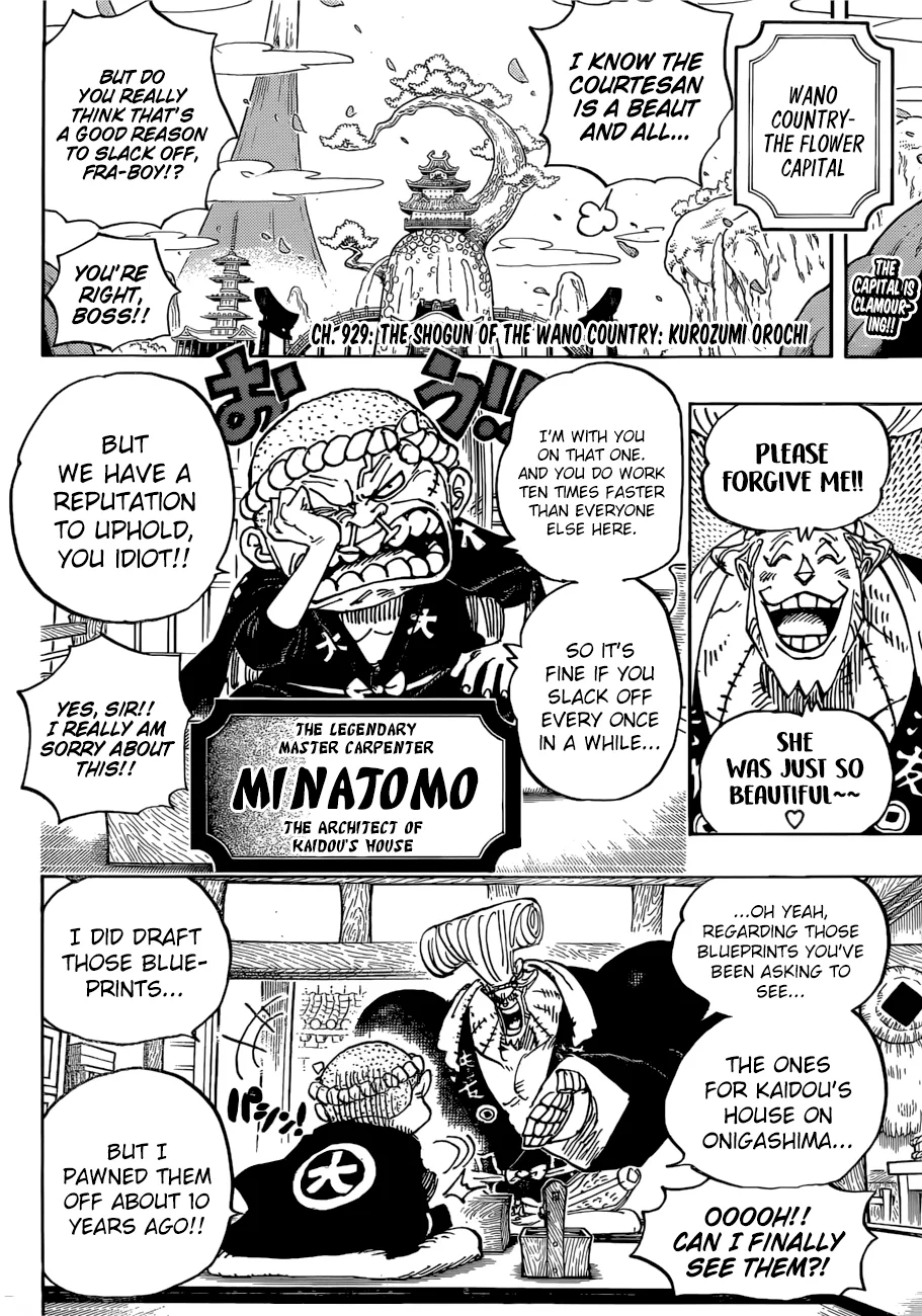One Piece Chapter 929 page 4