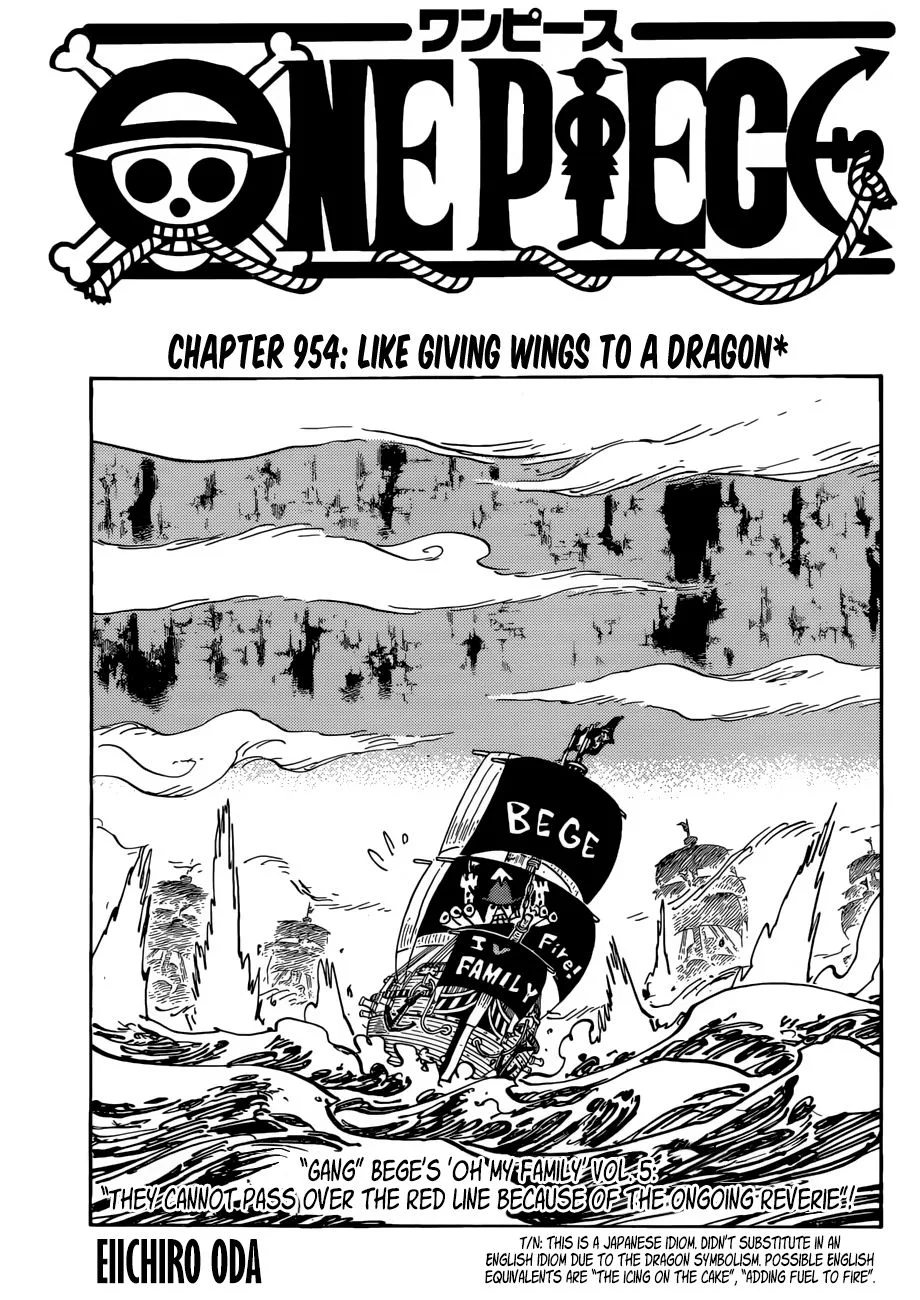 One Piece Chapter 954 page 1