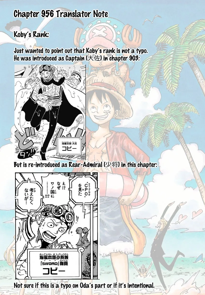 One Piece Chapter 956 page 20