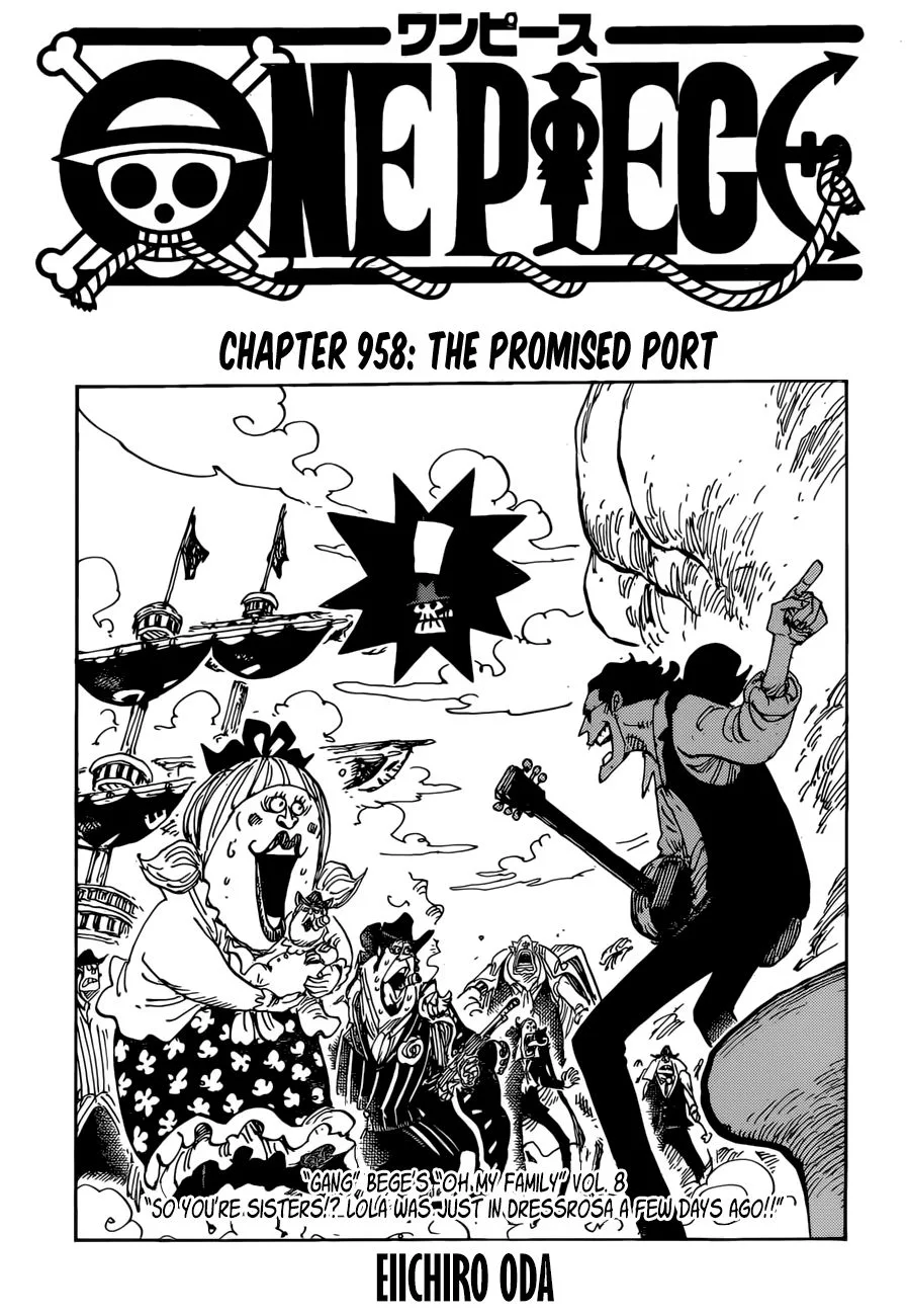 One Piece Chapter 958 page 1