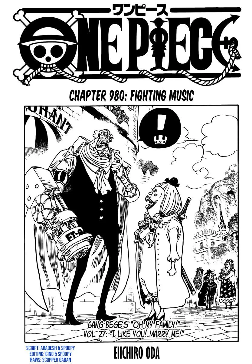 One Piece Chapter 980 page 1