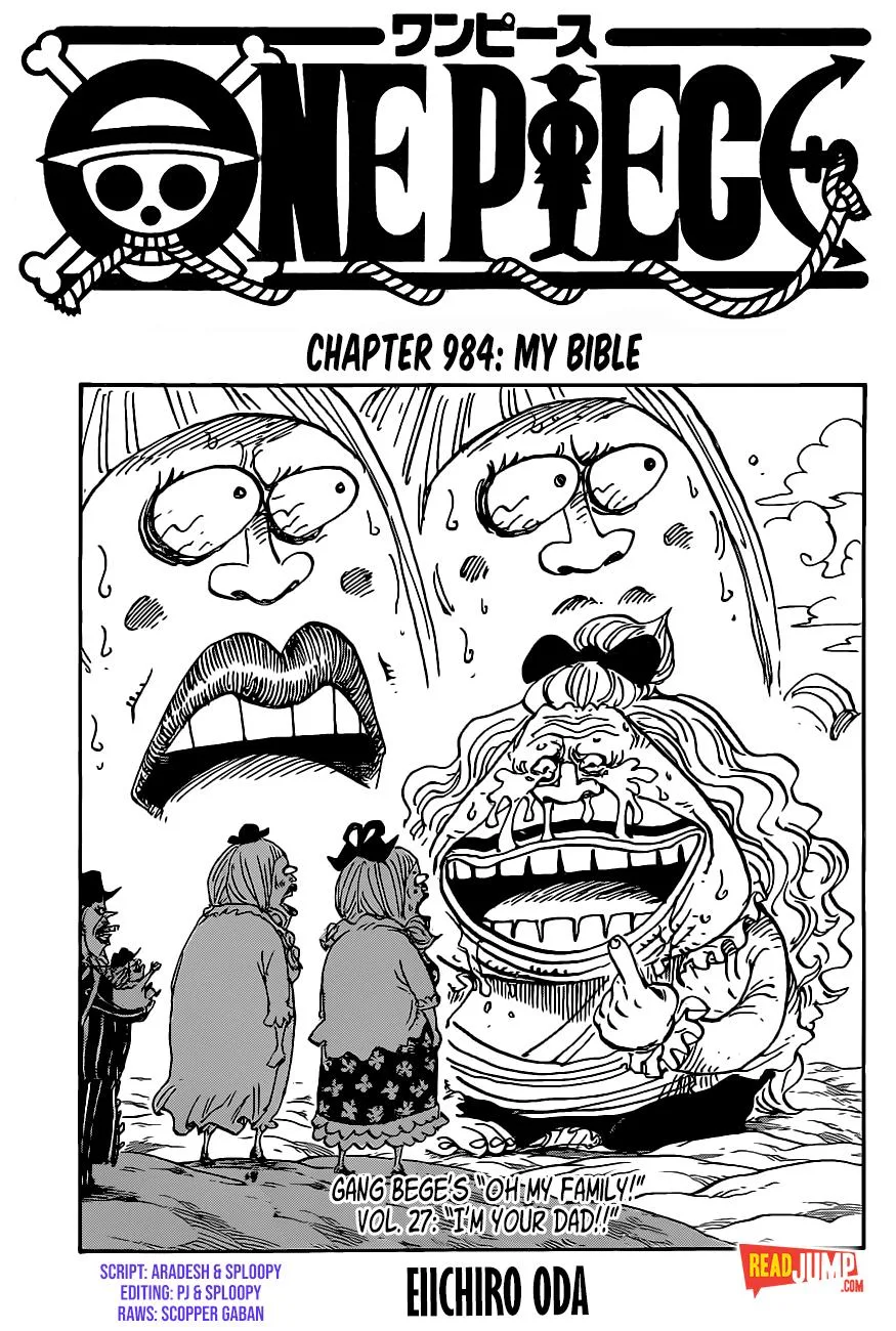 One Piece Chapter 984 page 1