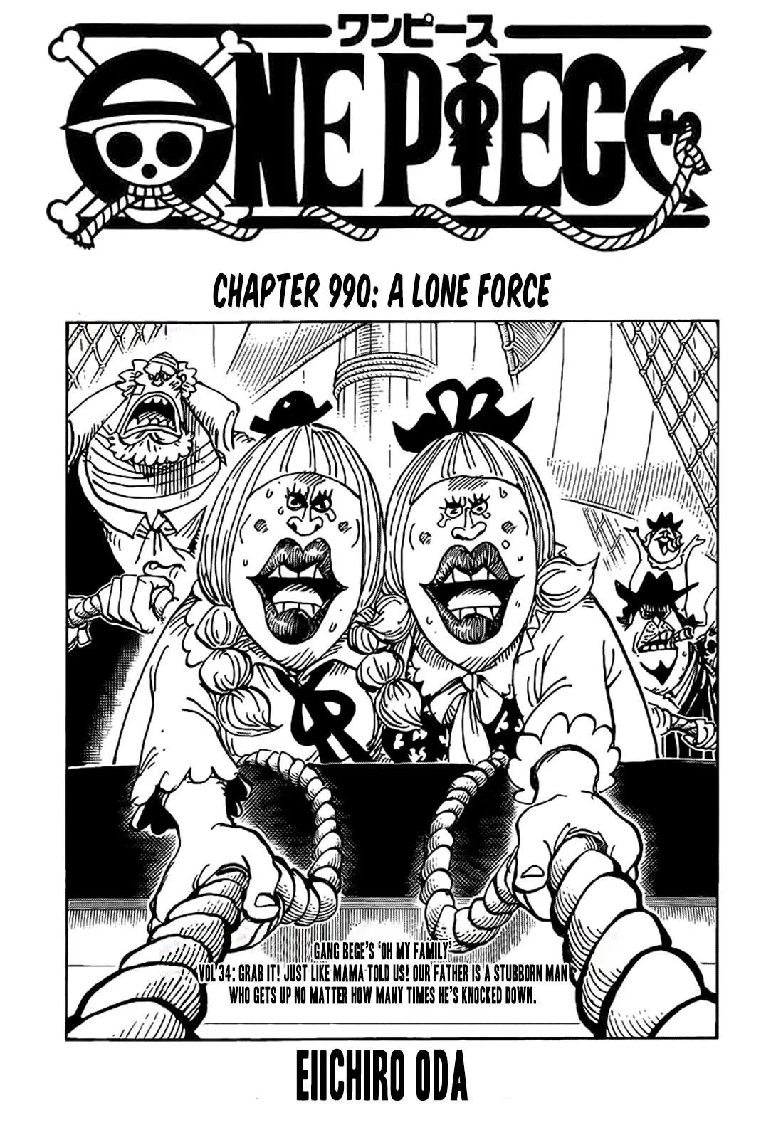 One Piece Chapter 990 page 2