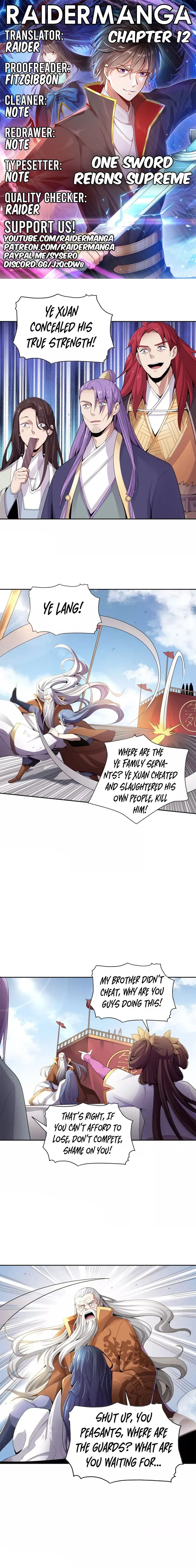 One Sword Reigns Supreme Chapter 12 page 1