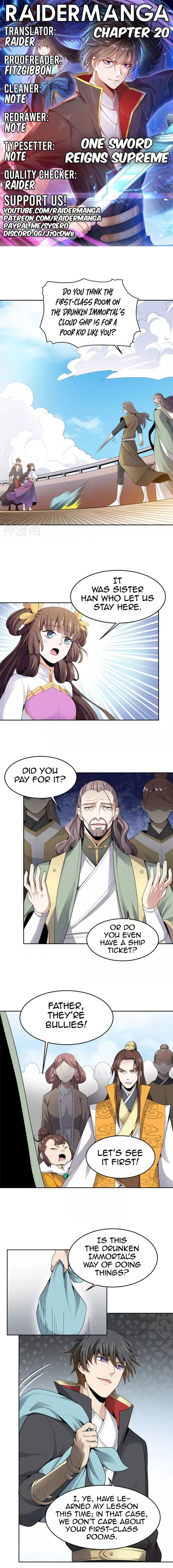 One Sword Reigns Supreme Chapter 20 page 1
