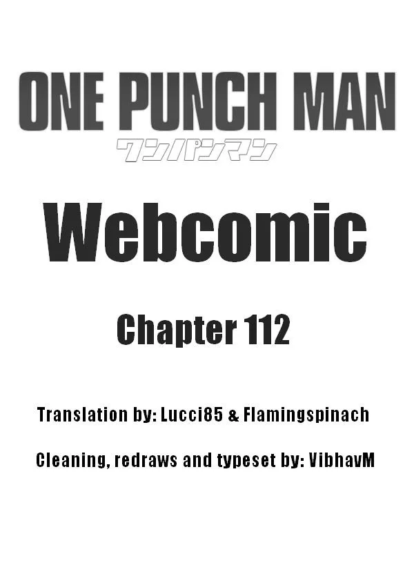 OnePunch-Man (ONE) Chapter 112 page 1
