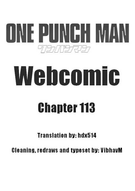 OnePunch-Man (ONE) Chapter 113 page 1