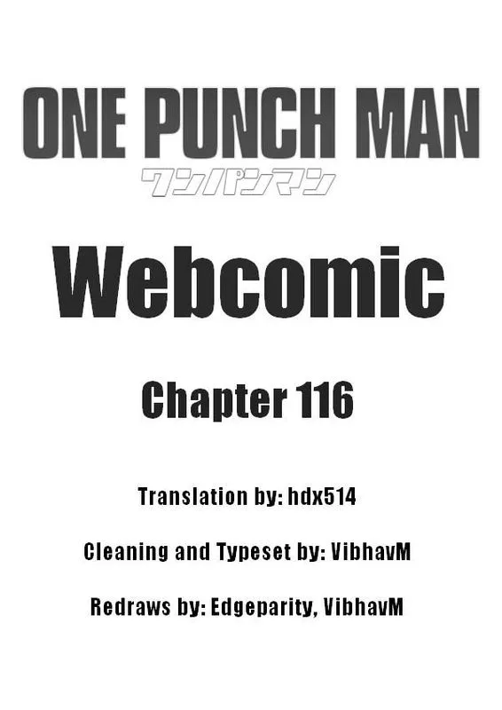 OnePunch-Man (ONE) Chapter 116 page 1