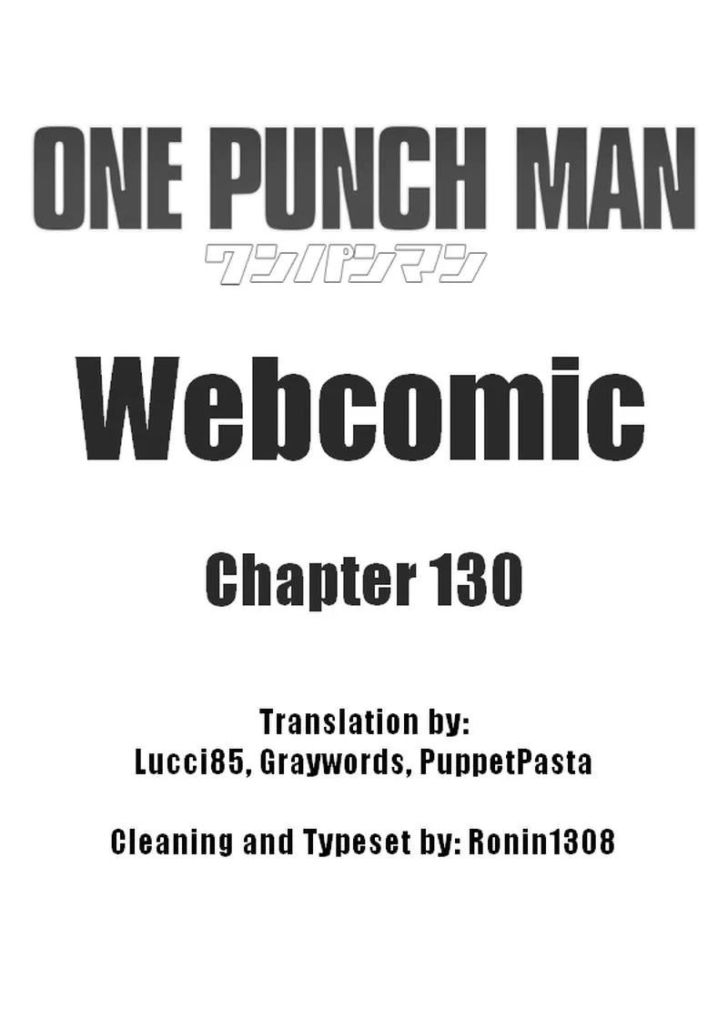 OnePunch-Man (ONE) Chapter 130 page 1