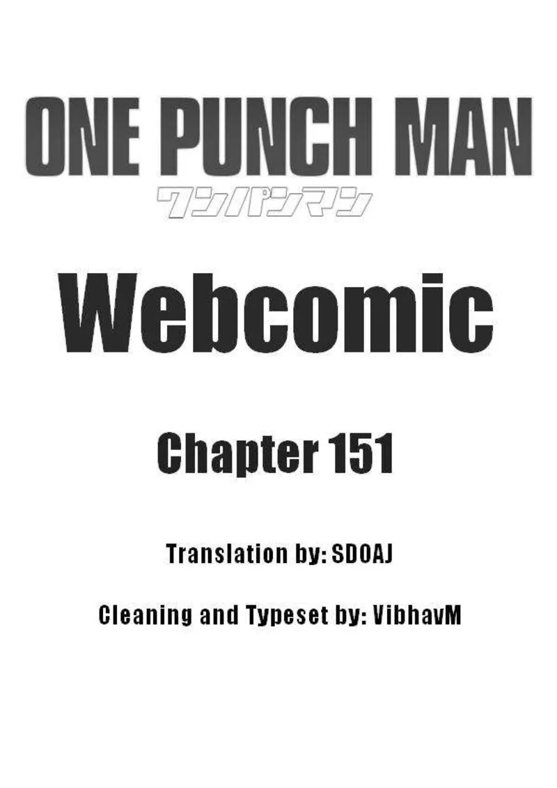 OnePunch-Man (ONE) Chapter 151 page 1