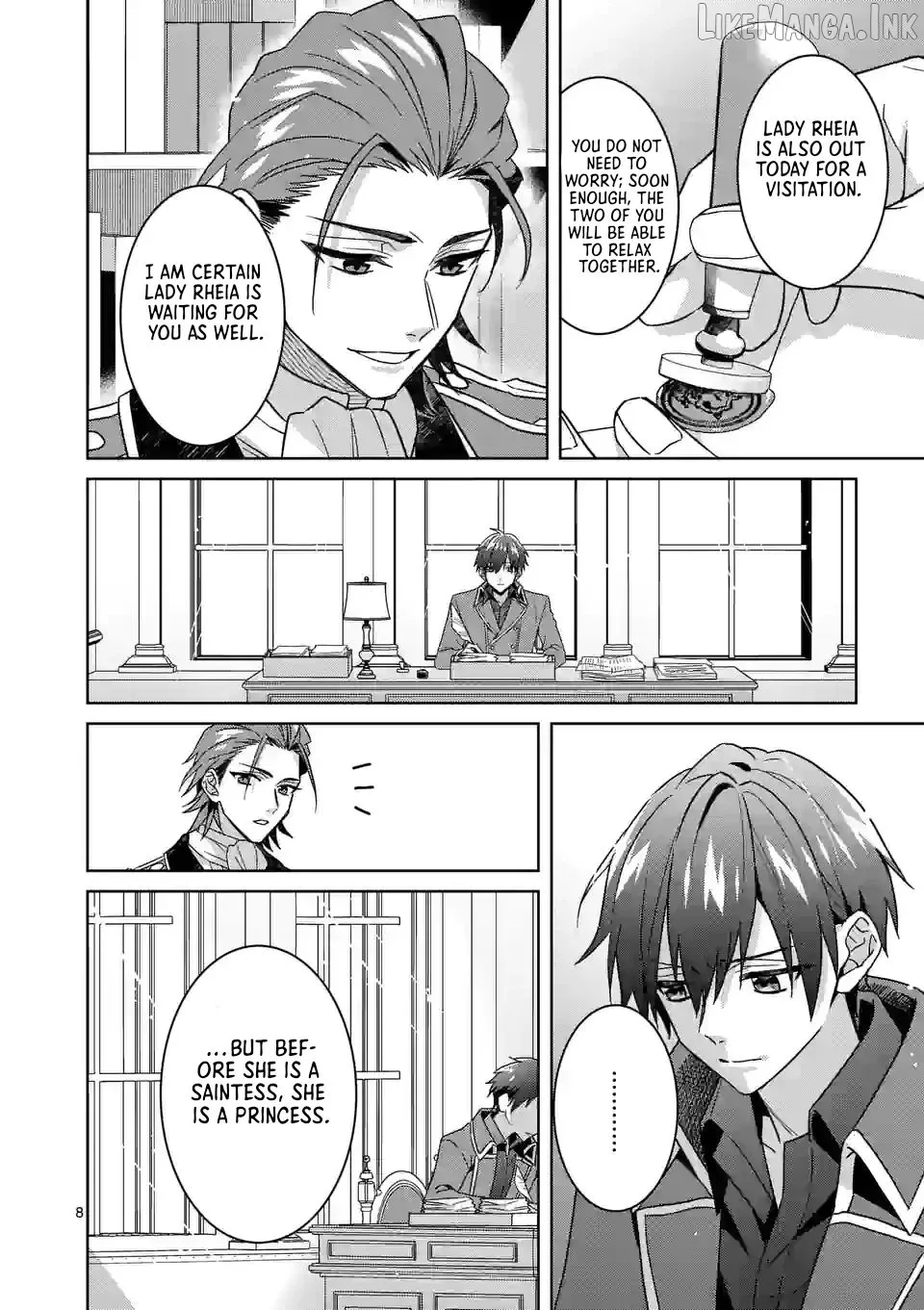 Onimotsu to Yobareta Tensei Hime wa, Shoukan Yuusha ni Koi wo Shite Seijo ni Narimashita Chapter 11 page 8