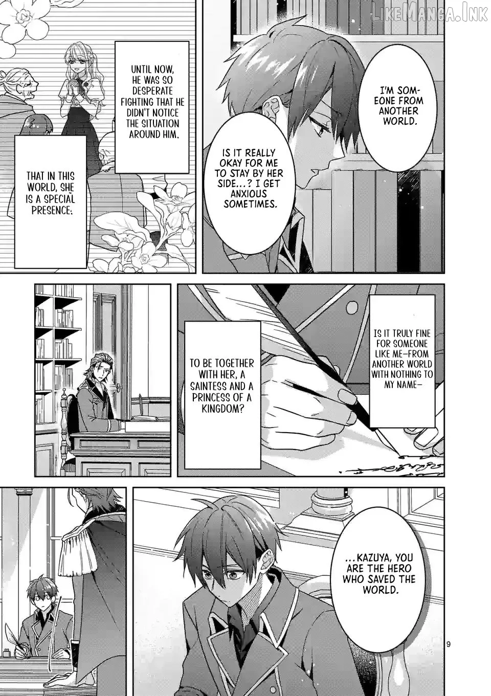 Onimotsu to Yobareta Tensei Hime wa, Shoukan Yuusha ni Koi wo Shite Seijo ni Narimashita Chapter 11 page 9