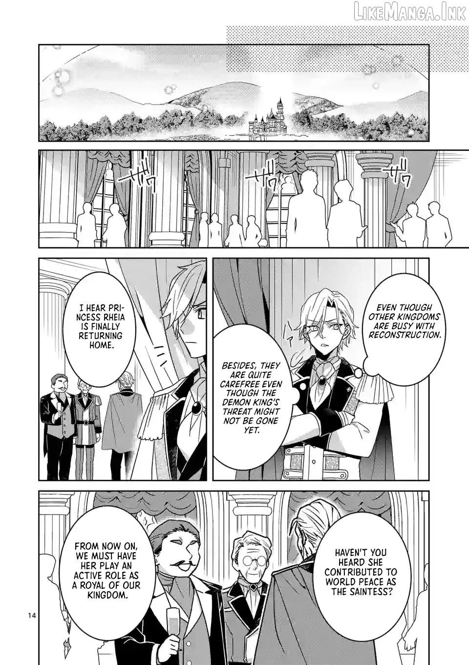 Onimotsu to Yobareta Tensei Hime wa, Shoukan Yuusha ni Koi wo Shite Seijo ni Narimashita Chapter 12 page 14