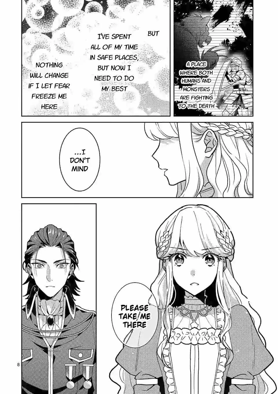 Onimotsu to Yobareta Tensei Hime wa, Shoukan Yuusha ni Koi wo Shite Seijo ni Narimashita Chapter 3 page 8