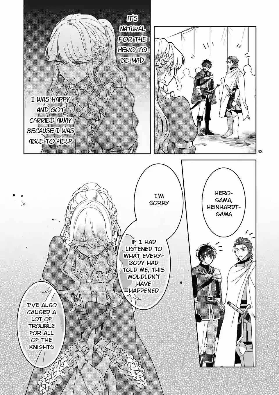 Onimotsu to Yobareta Tensei Hime wa, Shoukan Yuusha ni Koi wo Shite Seijo ni Narimashita Chapter 3 page 33