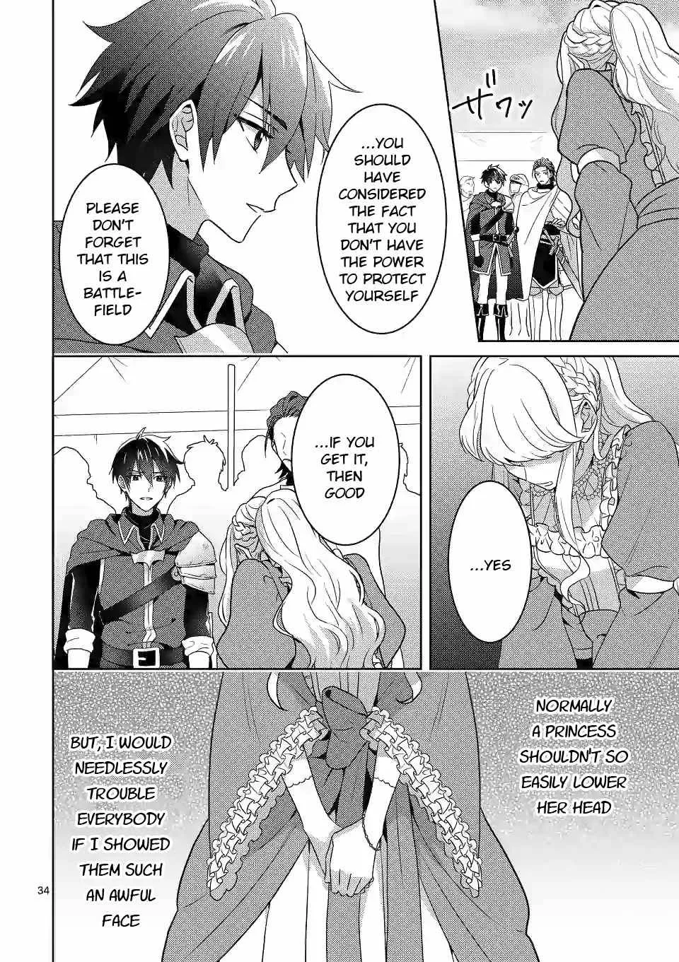 Onimotsu to Yobareta Tensei Hime wa, Shoukan Yuusha ni Koi wo Shite Seijo ni Narimashita Chapter 3 page 34