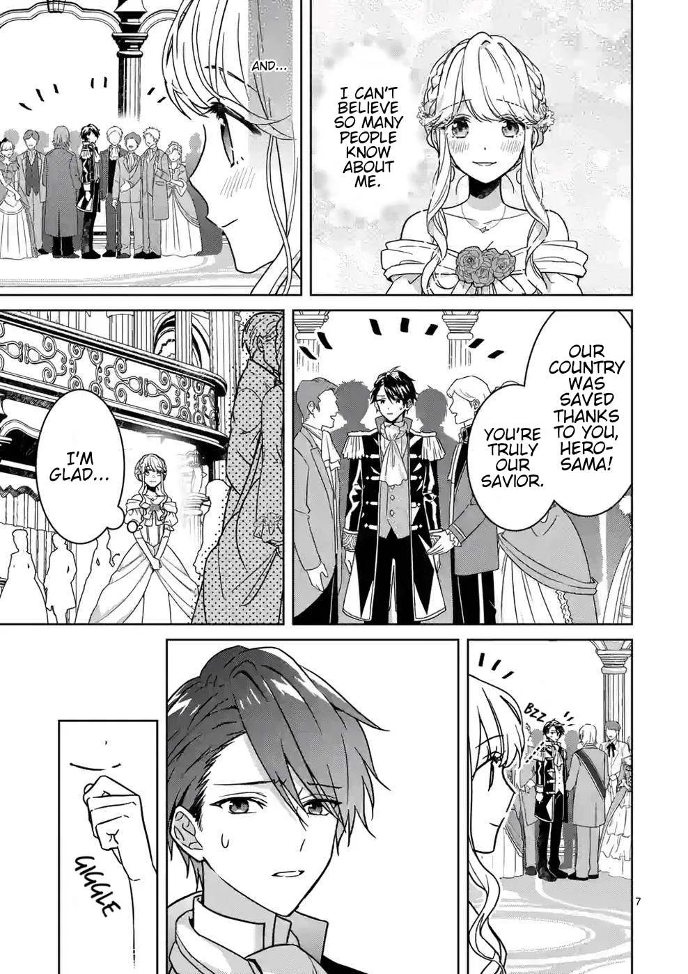 Onimotsu to Yobareta Tensei Hime wa, Shoukan Yuusha ni Koi wo Shite Seijo ni Narimashita Chapter 7 page 8