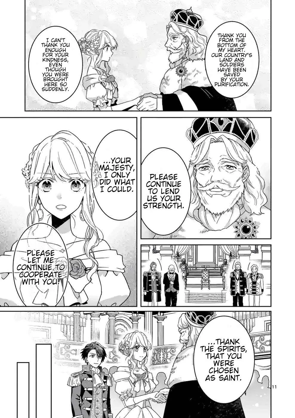 Onimotsu to Yobareta Tensei Hime wa, Shoukan Yuusha ni Koi wo Shite Seijo ni Narimashita Chapter 7 page 12