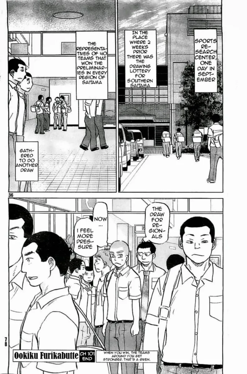 Ookiku Furikabutte Chapter 101 page 36