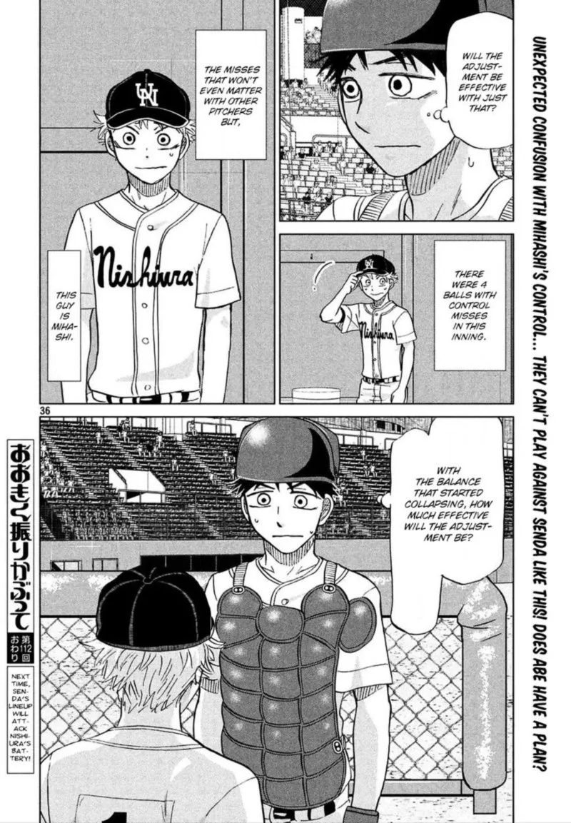 Ookiku Furikabutte Chapter 112 page 36