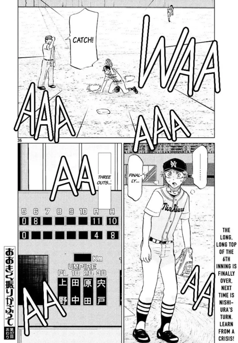 Ookiku Furikabutte Chapter 117 page 36