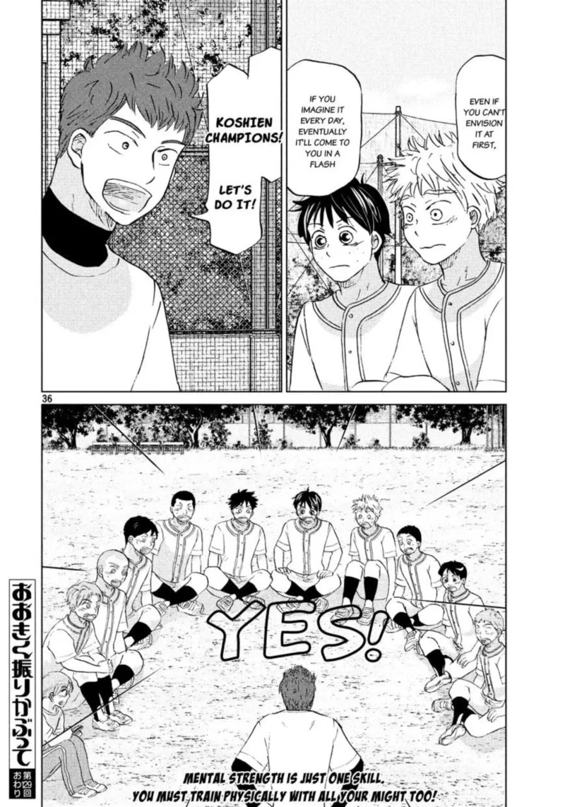 Ookiku Furikabutte Chapter 129 page 37