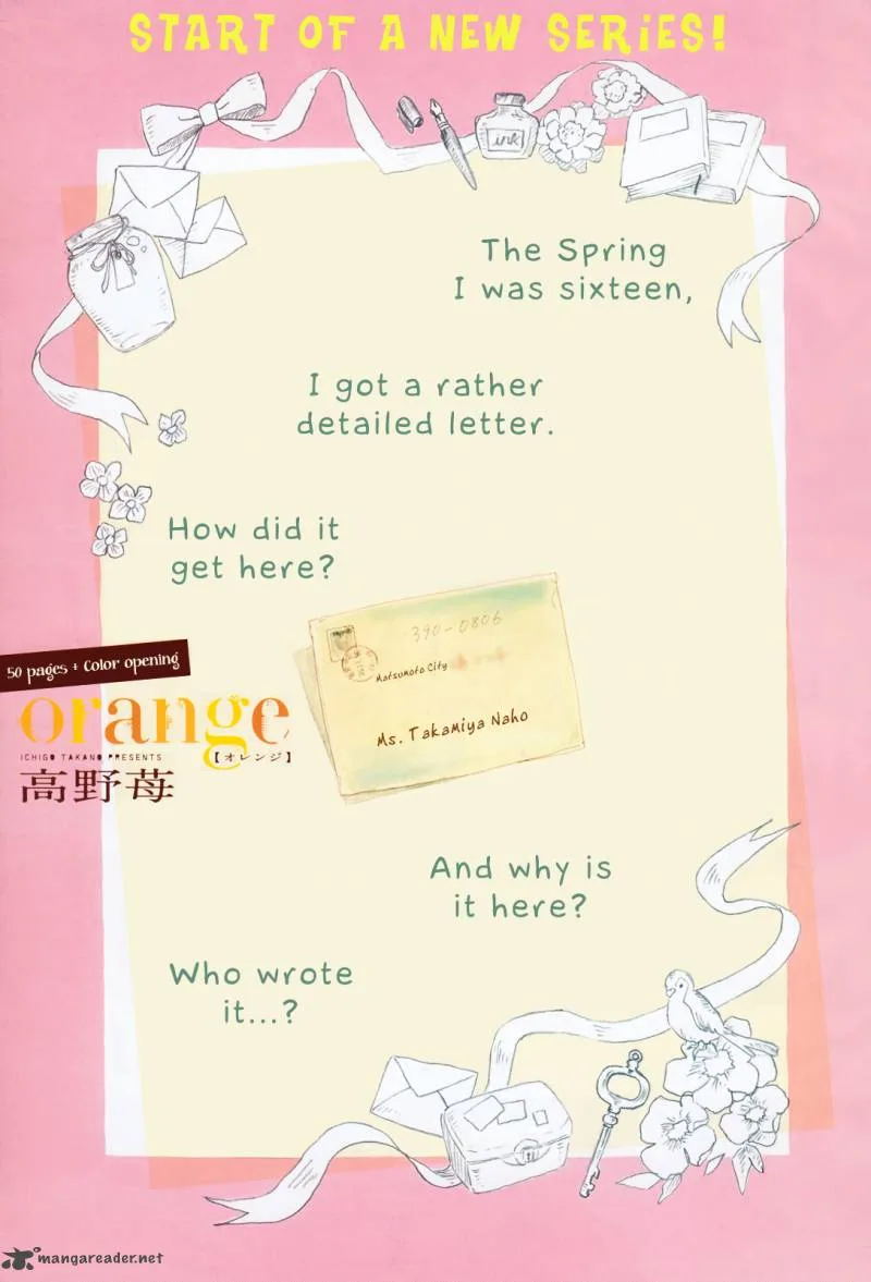 Orange (TAKANO Ichigo) Chapter 1 page 2
