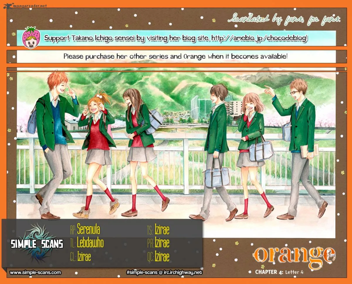 Orange (TAKANO Ichigo) Chapter 4 page 1