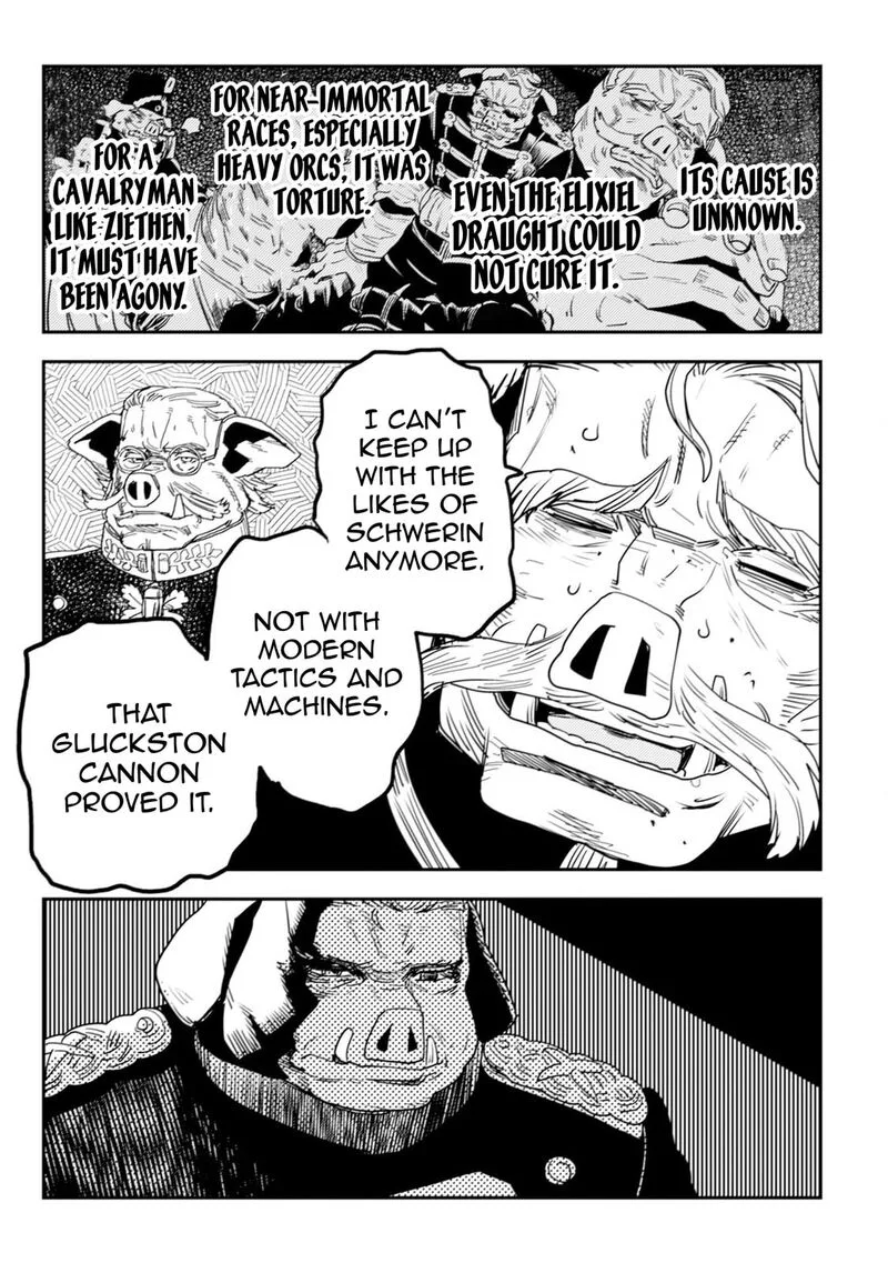 Orcsen Oukokushi - Yaban na Ooku no Kuni wa, Ikanishite Heiwa na Elf no Kuni wo Yakiharau ni Itatta ka Chapter 11 page 13