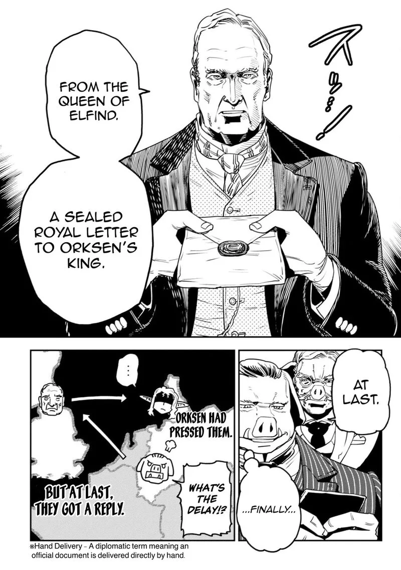 Orcsen Oukokushi - Yaban na Ooku no Kuni wa, Ikanishite Heiwa na Elf no Kuni wo Yakiharau ni Itatta ka Chapter 11 page 44