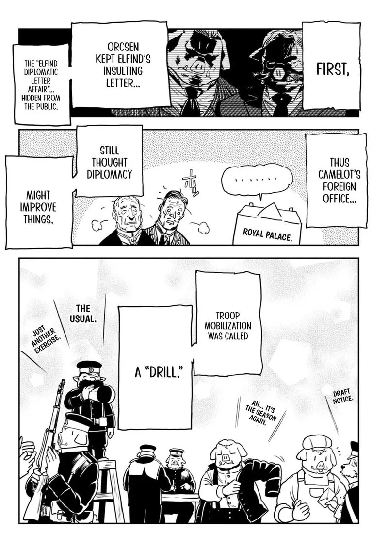 Orcsen Oukokushi - Yaban na Ooku no Kuni wa, Ikanishite Heiwa na Elf no Kuni wo Yakiharau ni Itatta ka Chapter 12 page 3