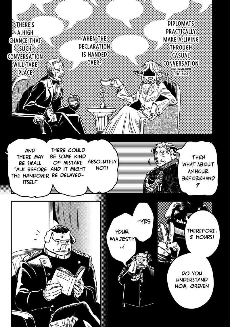Orcsen Oukokushi - Yaban na Ooku no Kuni wa, Ikanishite Heiwa na Elf no Kuni wo Yakiharau ni Itatta ka Chapter 13 page 22