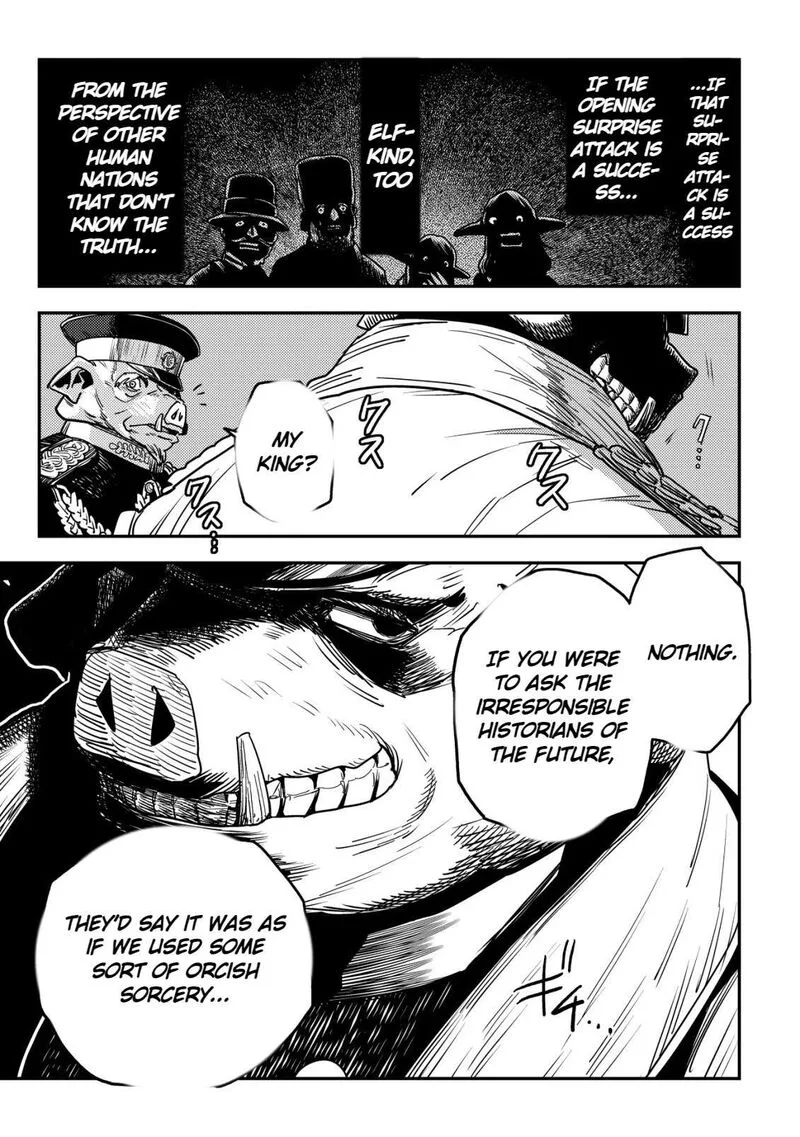 Orcsen Oukokushi - Yaban na Ooku no Kuni wa, Ikanishite Heiwa na Elf no Kuni wo Yakiharau ni Itatta ka Chapter 14 page 52