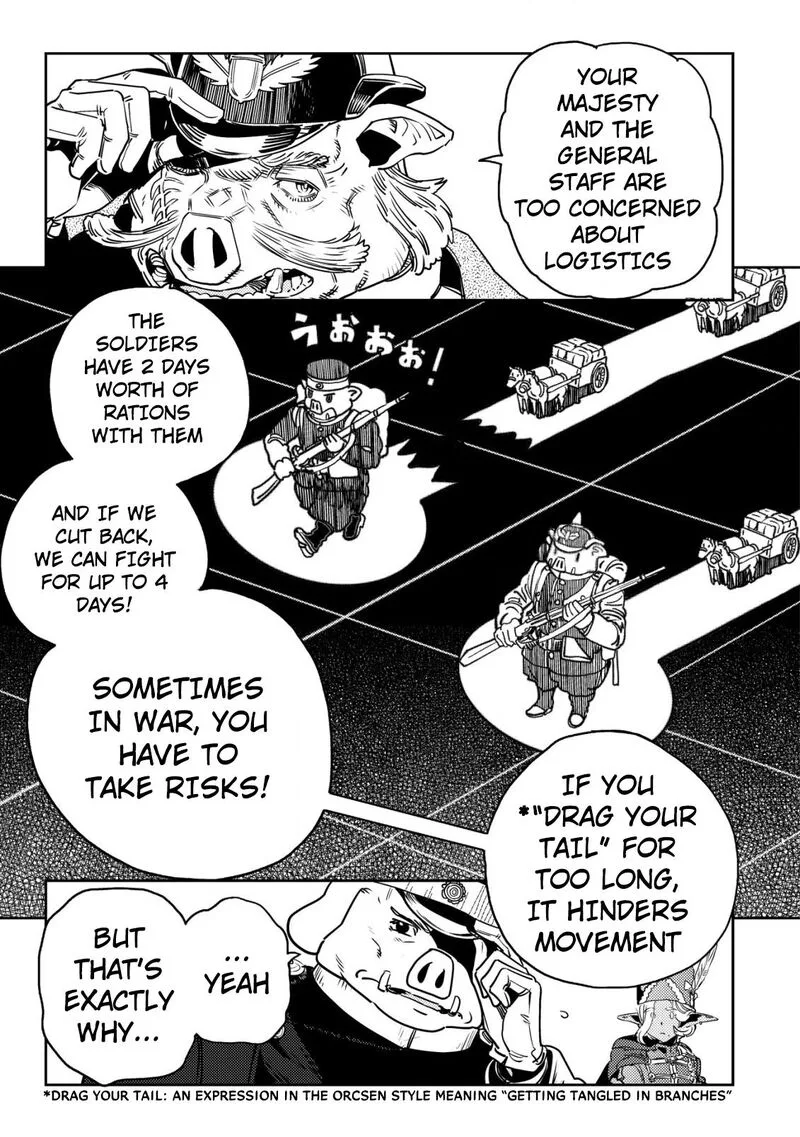 Orcsen Oukokushi - Yaban na Ooku no Kuni wa, Ikanishite Heiwa na Elf no Kuni wo Yakiharau ni Itatta ka Chapter 4 page 60