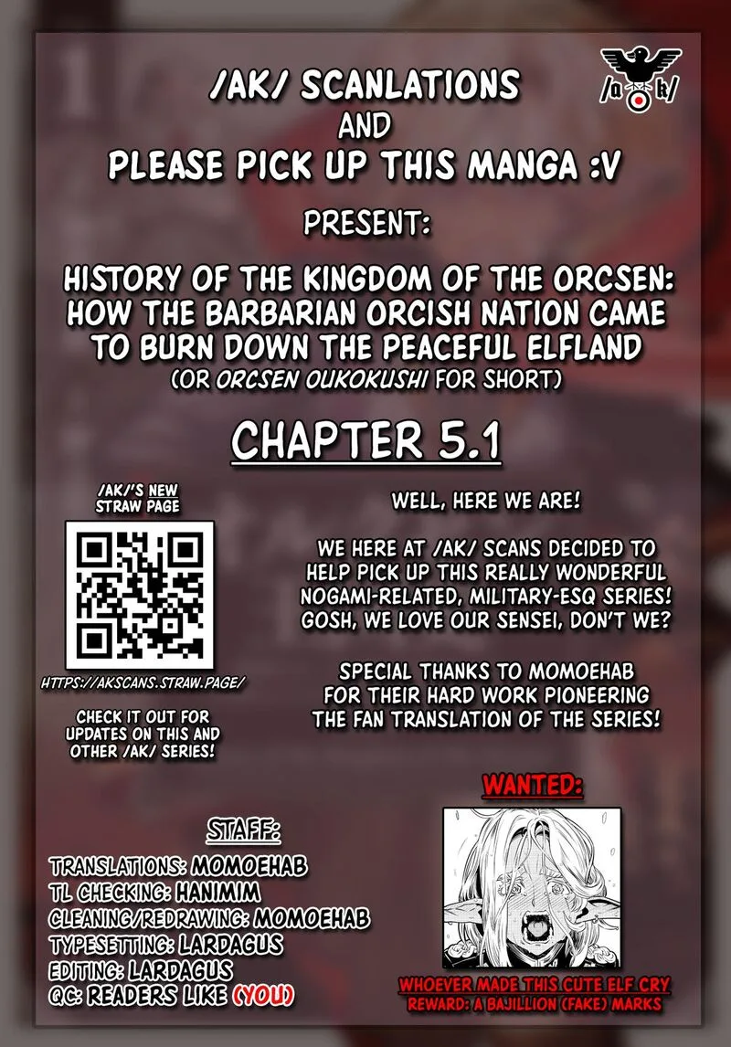 Orcsen Oukokushi - Yaban na Ooku no Kuni wa, Ikanishite Heiwa na Elf no Kuni wo Yakiharau ni Itatta ka Chapter 5 page 50