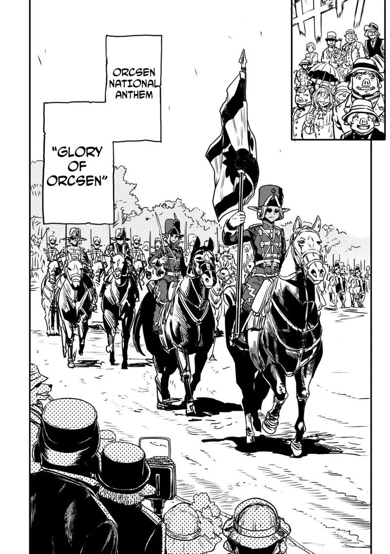 Orcsen Oukokushi - Yaban na Ooku no Kuni wa, Ikanishite Heiwa na Elf no Kuni wo Yakiharau ni Itatta ka Chapter 7 page 9
