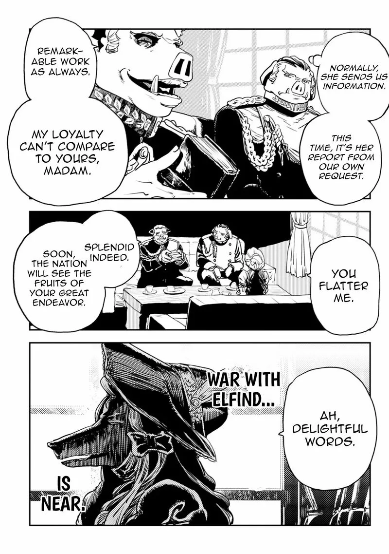 Orcsen Oukokushi - Yaban na Ooku no Kuni wa, Ikanishite Heiwa na Elf no Kuni wo Yakiharau ni Itatta ka Chapter 9 page 12