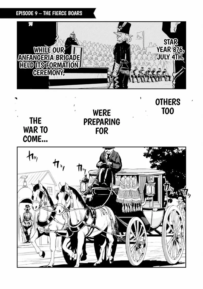 Orcsen Oukokushi - Yaban na Ooku no Kuni wa, Ikanishite Heiwa na Elf no Kuni wo Yakiharau ni Itatta ka Chapter 9 page 1