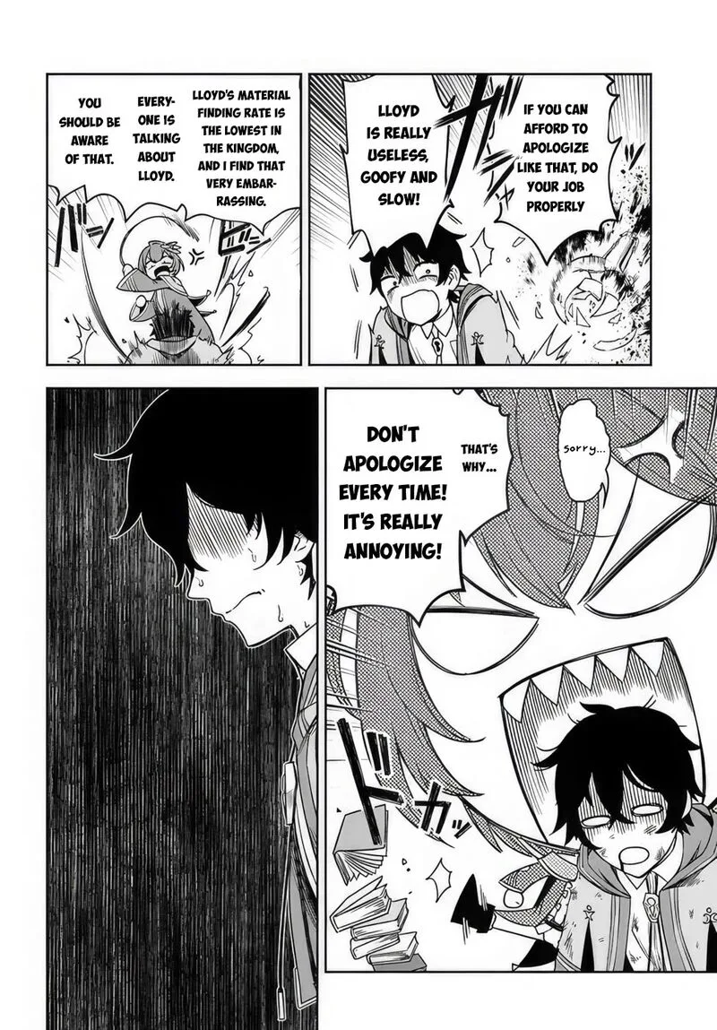 Ore Igai Dare mo Saishu Dekinai Sozai na no ni "Sozai Saishuritsu ga Hikui" to Pawahara suru Osananajimi Renkinjutsushi to Zetsuen shita Senzoku Madoushi, Henkyou no Machi de Slow Life wo Okuritai. Chapter 1 page 7