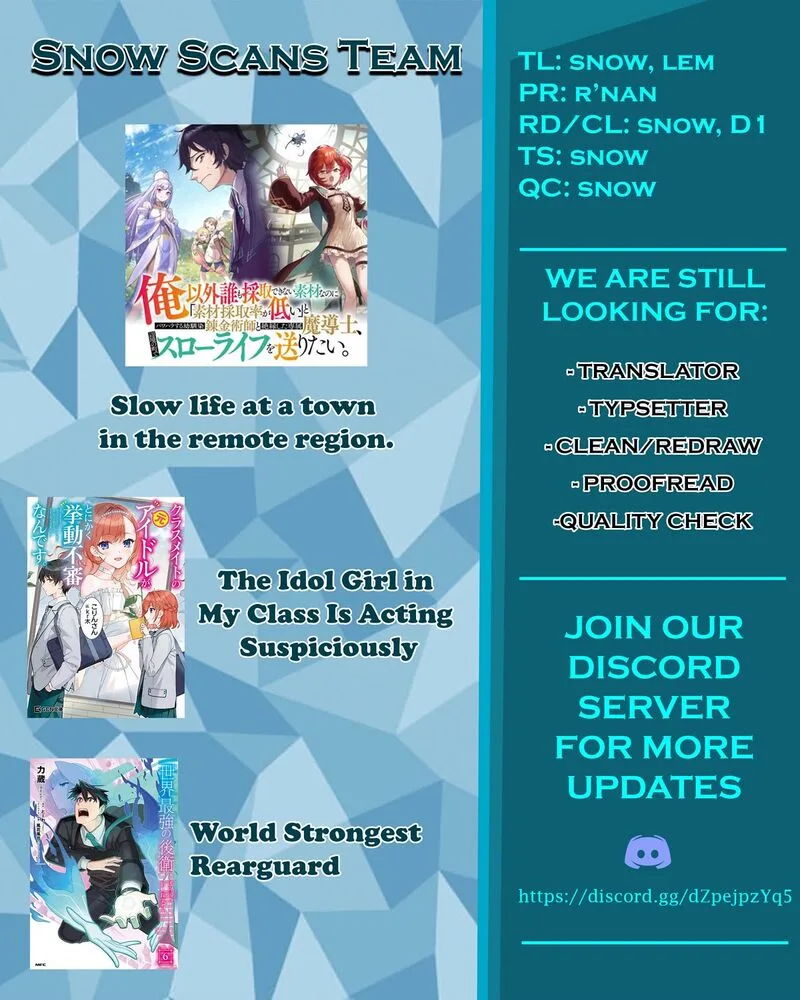 Ore Igai Dare mo Saishu Dekinai Sozai na no ni "Sozai Saishuritsu ga Hikui" to Pawahara suru Osananajimi Renkinjutsushi to Zetsuen shita Senzoku Madoushi, Henkyou no Machi de Slow Life wo Okuritai. Chapter 1 page 39