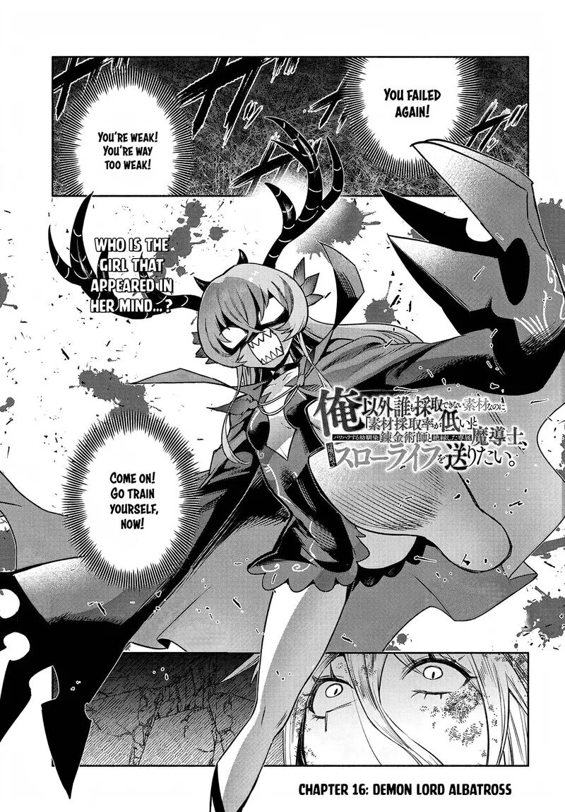 Ore Igai Dare mo Saishu Dekinai Sozai na no ni "Sozai Saishuritsu ga Hikui" to Pawahara suru Osananajimi Renkinjutsushi to Zetsuen shita Senzoku Madoushi, Henkyou no Machi de Slow Life wo Okuritai. Chapter 16 page 1